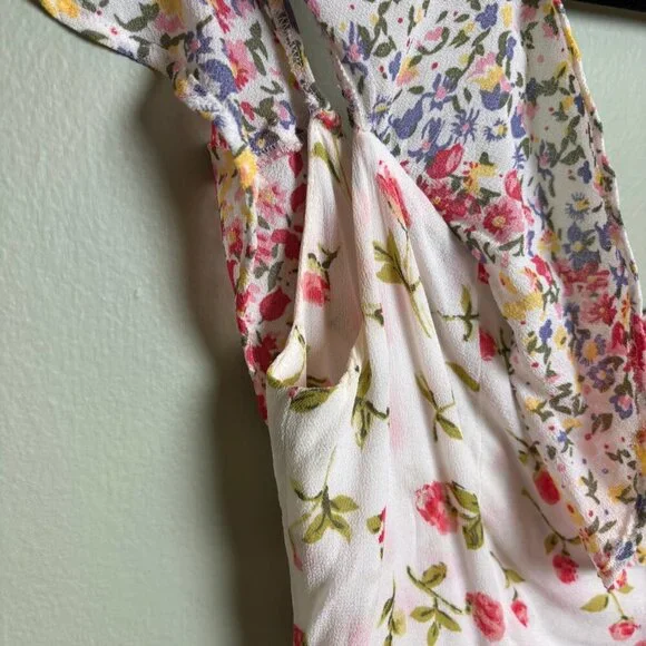 Reformation Womens Floral Dress Size 6 Mini Fairy Feminine Flowy Spring Party - Picture 5 of 14